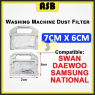 (1pc) ( Compatible : NATIONAL / SWAN / DAEWOO / SAMSUNG ) Washing Machine Dust Filter ( 661020001 )