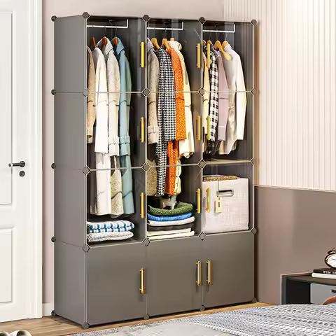 Clothes Cabinets Dressers Cube Storage Plastic Collapsible Sturdy Home Bedroom Foldable Furniture Or