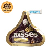 Chocolate HERSHEY'S Kisses Creamy MILK CHOCOLATE with Almonds Pouch 36g Coklat