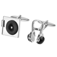 DJ 耳機唱盤袖扣