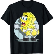 SpongeBob SquarePants T-Shirt - SpongeBob Ripped Pants T-Shirt - Men's Vintage 90s Retro Shirt Unise