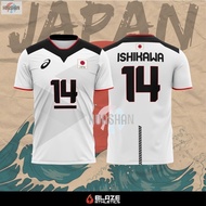 WHITE Japan Olympic Volleyball Jersey