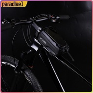 1L Bicycle Front Frame Bag Waterproof Bike Top Tube Bag Support Touch Screen Bicycle Upper Tube Bag 