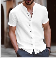 Allstar - Kaos V Neck Style Kemeja Lengan Pendek Polos Distro / Kaos Kemeja / Kaos V Neck Kancing / 