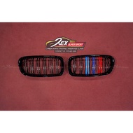 BMW F30 M3 Front Grill Double Fins Tri Colors Bumper Depan F80 3 series 330e 320i 316i 320d 318i 328