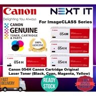 Canon 054H (High Cap) Original Toner Cartridges (Black, Cyan, Magenta, Yellow)