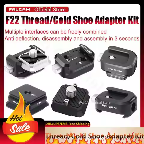 Falcam Official Store - Falcam F22 Thread Cold Shoe Adapter Kit Basic Quick Installation Board Base 