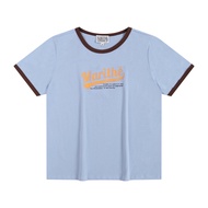 New เสื้อยืด MARITHE แท้ W VINTAGE BASEBALL RINGER TEE