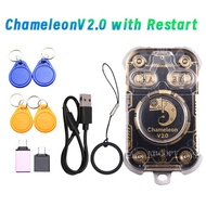 TECHCHIP-Chameleon V2.0 RFID Smart Chip Reader Emulator NFC Duplicator+4XCUID Keychain 125K 13.56Mhz