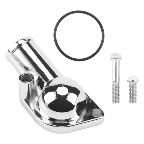 NEW-SBC BBC Water Neck Thermostat Housing 15° For Chevy 350 454 Small Big Block