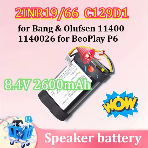 Battery for Bang & Olufsen 11400 1140026 for BeoPlay P6 2INR19/66 C129D1 CS-BNP600SL 8.4V 2600mAh/19
