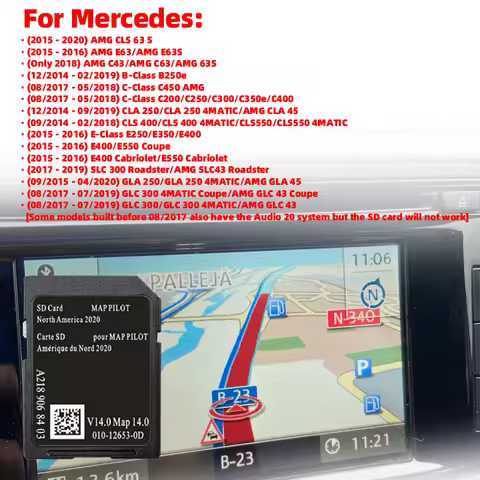 for Mercedes AMG C-Class CLA Car SD Memory Card A2189068403 V14 Full Version 2020 North America Maps