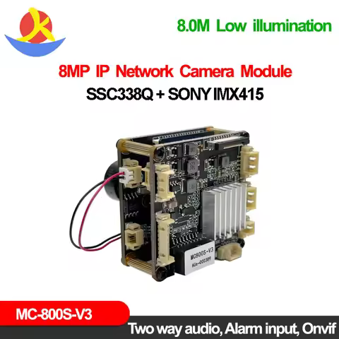 8Mp Sony Imx415 SSC338Q 4K Ip Camera Module Human Motion Detection Night Vision Webcam Onvif Rtsp LM