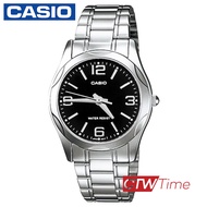 Casio Standard นาฬิกาข้อมือผู้ชาย สายสแตนเลส รุ่น MTP-1275D-1A2DF (หน้าดำ)