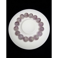 Purple Rutile Natu Quartz Crystal Stone Bracelet 13mm4A F1204
