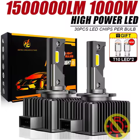 D1S D3S LED Headlight Canbus 1000W 1500000LM D4S D2S D8S Auto Bulbs Two-sided D1R D2R D3R D4R Car La