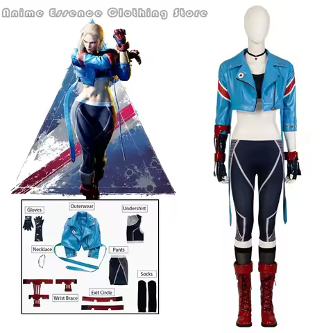 Streetfighter 6 Cosplay New Game Cammy Cosplay Costume Anime Halloween Carnival Handsome Clothing Di