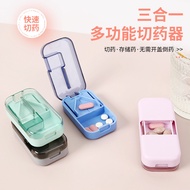Medicine Cutter Pill Box Portable Pill Dispenser Medicine Pill Cutter Pill Cutter Box Divider Pill D