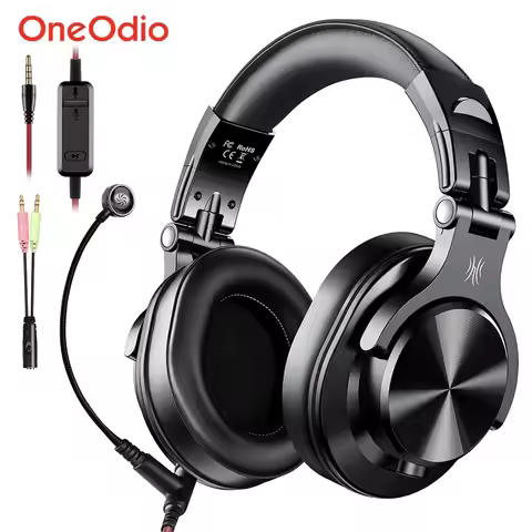 Oneodio A71M Gaming Headset Studio DJ Headphones Stereo Over Ear Wired Headphone With Boom Microphon