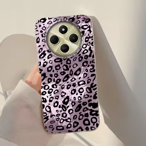 Fashion Black Leopard Girls Phone Case For Xiaomi Redmi 14C 13C 15C Note 15 14 13 12 11 10 9 8 Pro A