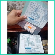 ❁ ♝ ◪ FUSE BOX DIAGRAM COVER STICKER for Isuzu Crosswind Sportivo
