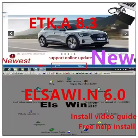 2023 hot elsawin 6.0 with etka 8.3 software Newest Repair Software Group Vehicles Electronic Parts C