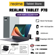 ✨READY STOCK✨ | Realme pad P70 Tablet (16GB RAM + 512GB ROM) Snapdragon865 | 20000mAh | Dual SIM 5G LTE SMART TABLET