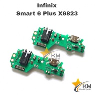 Konektor Charger Infinix Smart 6 Plus X6823 Pcb Board  Papan Cas Mic