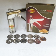 Stainless Steel Kitchen Press with 12 Different Types of Jalies / Murukku Maker