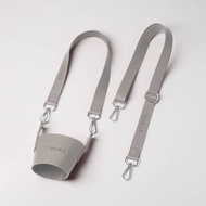 ที่วางแก้วกาแฟ Sttoke อุปกรณ์เสริมถ้วยน้ําหุ้มฉนวนแบบพกพา เรียบง่าย แฟชั่นมูลค่าความงามสูง หนัง ฝาคร