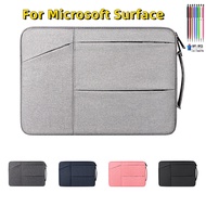 Tablet Sleeve Bag For Microsoft Surface Go 2 3 10.5"Pro 8/7/6/5/4/3/2 X Pro 8 2021 New Multi Pockets Handbag
