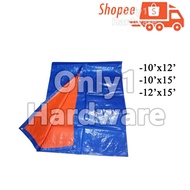 CANVAS BLUE ORANGE HIGH QUALITY CANVAS BLUE ORANGE WATER RESISTANCE CANVAS 10'x12' 10'x15' 12'x15'