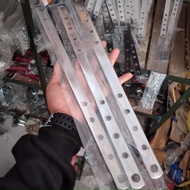 PlatPangkon Knalpot Penggaris  penggaris knalpot besi crom / Pangkon Knalpot Penggaris/ PLAT BESI BO