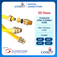 COMET Stainless Steel Flexible Hose |  3FT 4FT 5FT (1/2") |  3FT 4FT 5FT (3/4")