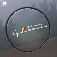 1PCS Car Tank Oil Sticker For Fiat 500 500x 500l 500C Car Accessories Reflective KK Car Sticker Deca