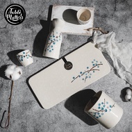 Table Matters - Tokkuri Blue Sake Set Collection - Sake Bottle | Sake Cup | Sake Bottle Warmer | Sak