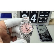 GS ROLEX-ROLEX Pink Diary Type 31mm Full Series Fashion Ladies Watch Oyster Style Permanent Gold-Pla