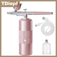 TDiepf Oxy phun Mini Máy nén khí Kit Air-Brush sơn súng phun Airbrush cho mặt dưỡng ẩm thiết bị sươn