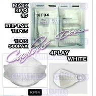 MASKER - KF94 - 4PLAY - PUTIH - EARLOOP - ISI 10PCS