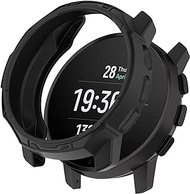 MOTONG Compatible with Suunto 9 Peak Pro TPU Protective Case - TPU Protective Watch Case Cover Shell Compatible with Suunto 9 Peak Pro / 9 Peak(TPU Black)
