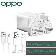OPPO 20W VOOC Fast Wall Charger &amp; VOOC USB Cable   2A Micro cable Type-C Data Cable Charger For OPPO R7 R9 R11 R15 Plus R17 R17 Pro Find X