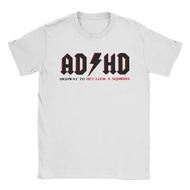 Men's T-Shirt ADHD Highway To Hey Look A Squirrel 1 Cotton Mock Short Sleeves Gift Ideas