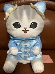 mofusand 藍色旗袍 大公仔 貓咪玩偶