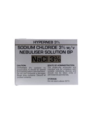 HYPERNEB 3% SODIUM CHLORIDE NEBULISER SOLUTION BP NACL 3% 4ML 20AMPOULES/BOX [FOR USE IN NEBULISER] 