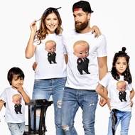 🎄🎄 Baby Boy Clothes Movie Boss Baby Funny Cartoon Print T-shirt Kids Summer O-Neck Tops Boys & Girls