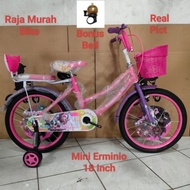 RE7 Sepeda Mini Erminio 18 Inch Sepeda Anak Perempuan 18 Inch Erminio