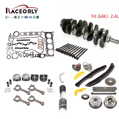 RACEORLY G4KJ Engine Rebuild Kit Crankshaft Rod Timing Kit For HYUNDAI KIA 2.4L