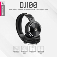 DbE DJ100 High Quality Foldable DJ Headphone with Detachable Cable/