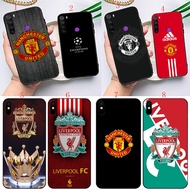 Redmi 9 t 6A 7A 8A 9A 9C NFC Note 9T 10S S2 Note 10S K20 FC Club logo United Football Soft black pho