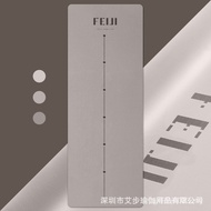 Printable Rubber Manufacturer PU Anti-slip Local Tyrant Mat Natural Position Line LOGO Hall Fitness 